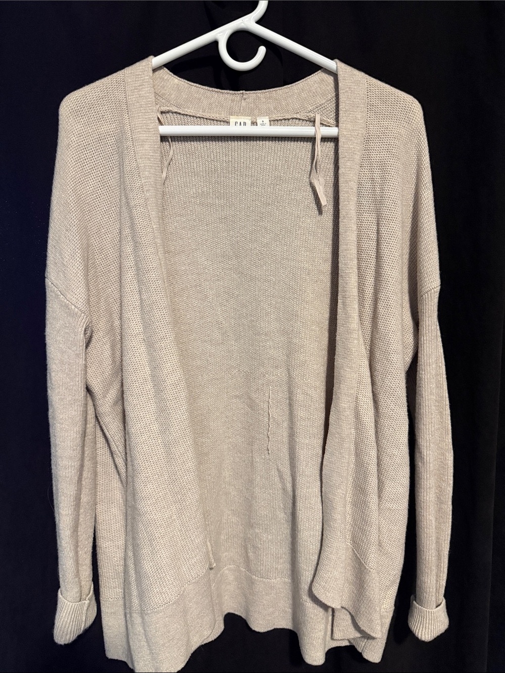 GAP Beige Open-Front Women's Cardigan